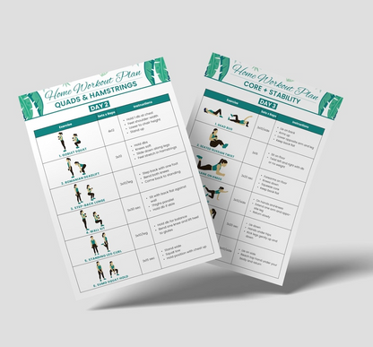 Home Workout Program for Women 6-Day Split Routine